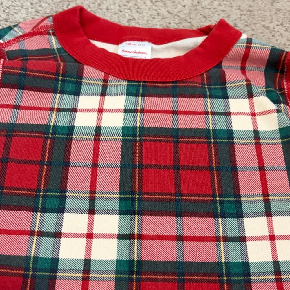 Hanna Andersson Plaid Pajama Set, 10